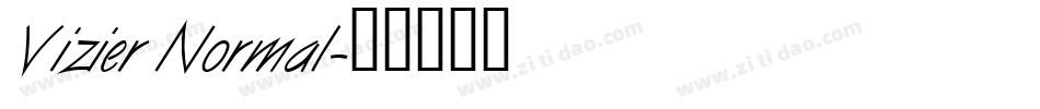 Vizier Normal字体转换